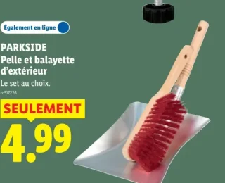 PARKSIDE Pelle et balayette d'extérieur