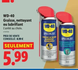 WD-40 Graisse, nettoyant ou lubrifiant
