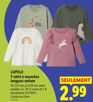 LUPILU T-shirt à manches longues enfant