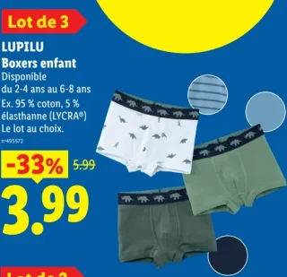 LUPILU Boxers enfant