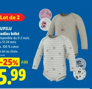 LUPILU Bodies bébé