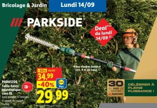 PARKSIDE Taille-haies télescopique sans fil