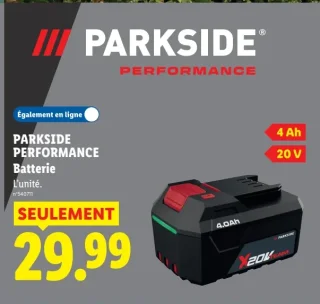 PARKSIDE PERFORMANCE Batterie 4 Ah 20 V