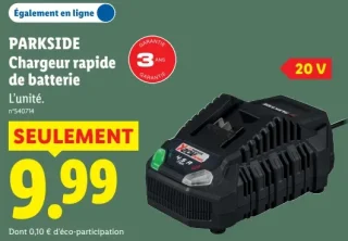 PARKSIDE Chargeur rapide de batterie