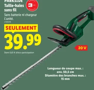 PARKSIDE Taille-haies sans fil