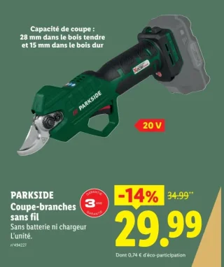 PARKSIDE Coupe-branches sans fil