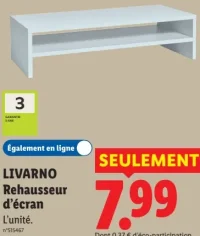 LIVARNO  Rehausseur d'écran