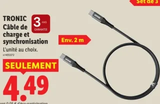 TRONIC Câble de charge et synchronisation