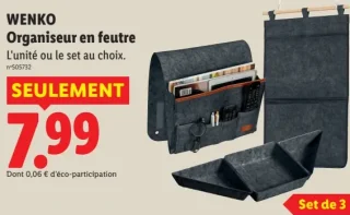 WENKO Organiseur en feutre