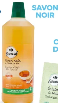 Savon noir à l'huile de Lin Carrefour Essential