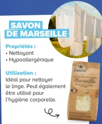 Savon de Marseille en paillettes Essential