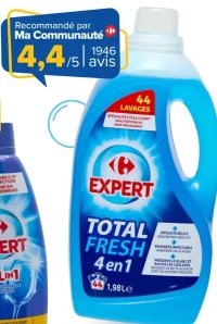 Lessive liquide Carrefour Expert Total Fresh 4 en 1