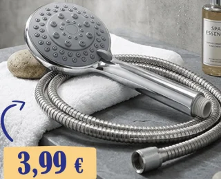Pommeau de douche avec flexible