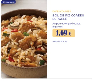 BOL DE RIZ CORÉEN SURGELÉ