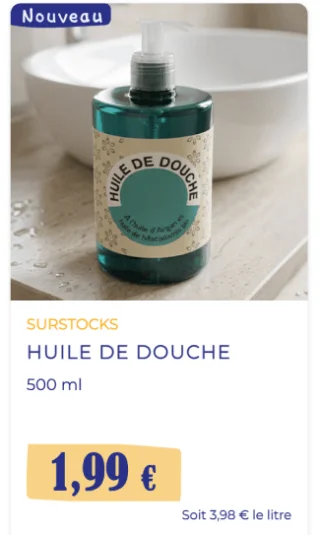 HUILE DE DOUCHE 500 ml