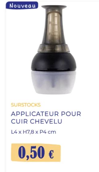 APPLICATEUR POUR CUIR CHEVELU