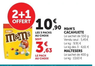 M&M'S CACAHUETE / MALTESERS