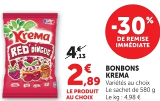 Bonbons Krema Red'dingue