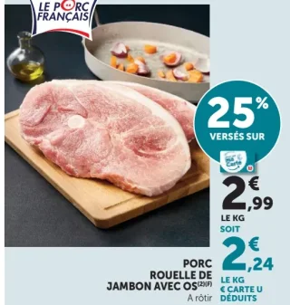 PORC ROUELLE DE JAMBON AVEC OS