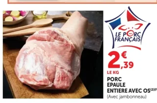 PORC EPAULE ENTIERE AVEC OS (Avec jambonneau)