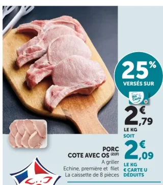 PORC COTE AVEC OS