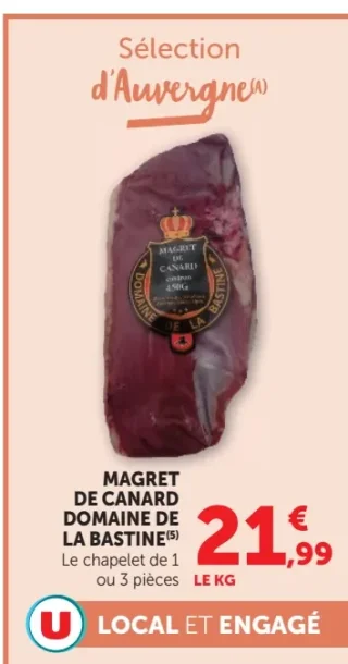 Magret de canard Domaine de la Bastine