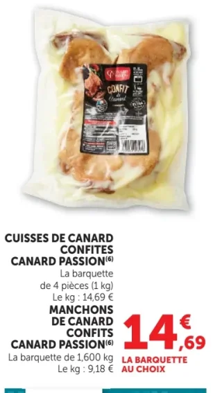Cuisses de canard confites ou Manchons de canard confits Canard Passion