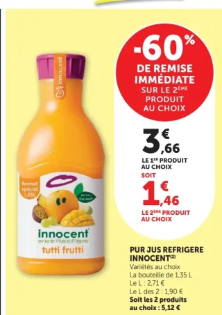 Innocent Pur jus réfrigéré Tutti Frutti