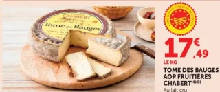 Tome des Bauges AOP Fruitières Chabert