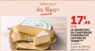 Le Grand Duc de Chartreuse Coopérative Laitière de Yenne