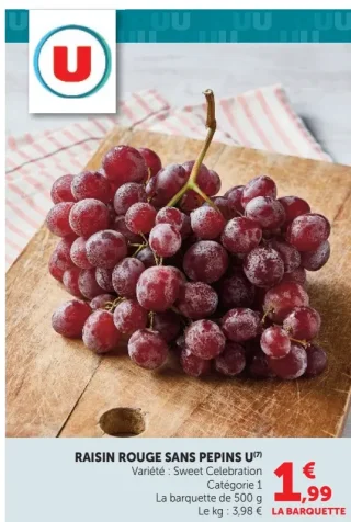 Raisin Rouge Sans Pepins U