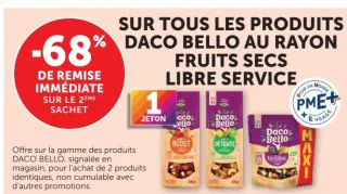 Tous les produits Daco Bello au rayon fruits secs libre service