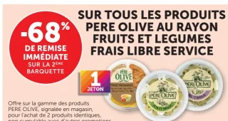 Tous les produits Père Olive au rayon fruits et légumes frais libre service