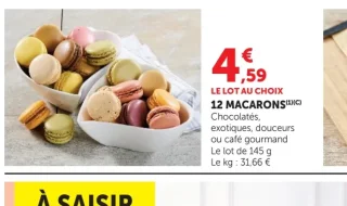 12 MACARONS Chocolatés, exotiques, douceurs ou café gourmand