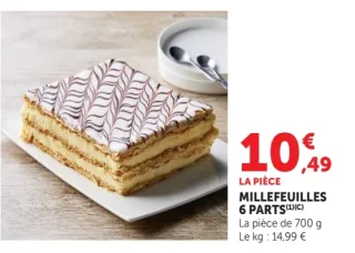 MILLEFEUILLES 6 PARTS