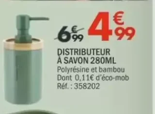 Distributeur à savon 280ml