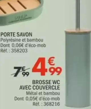 Brosse WC avec couvercle