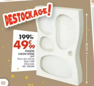 Étagère Chesni Crème