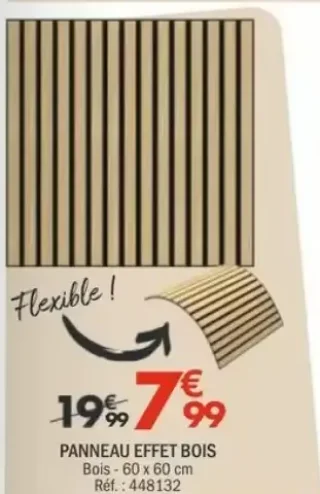 Panneau effet bois