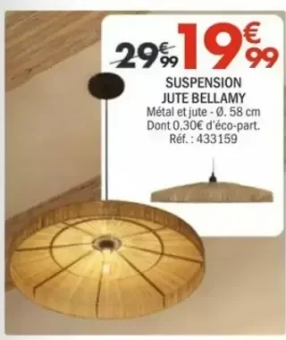 SUSPENSION JUTE BELLAMY