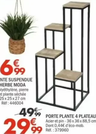 PORTE PLANTE 4 PLATEAUX