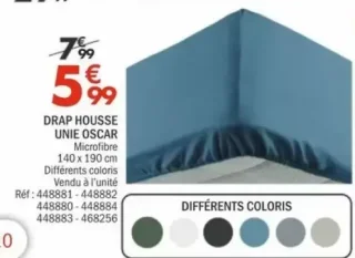 Drap Housse Unie Oscar