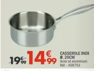 Casserole inox Ø. 20cm