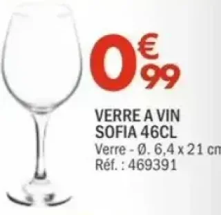 Verre à vin Sofia 46cl