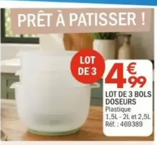 Lot de 3 Bols Doseurs