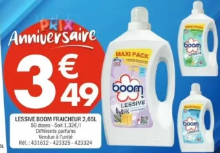 LESSIVE BOOM FRAICHEUR 2,65L 50 doses