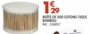 BOÎTE DE 500 COTONS-TIGES BAMBOU