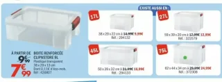 Boîte renforcée Clipnstore 9L