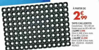 Tapis Caillebotis Caoutchouc