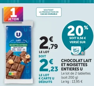 Chocolat lait et